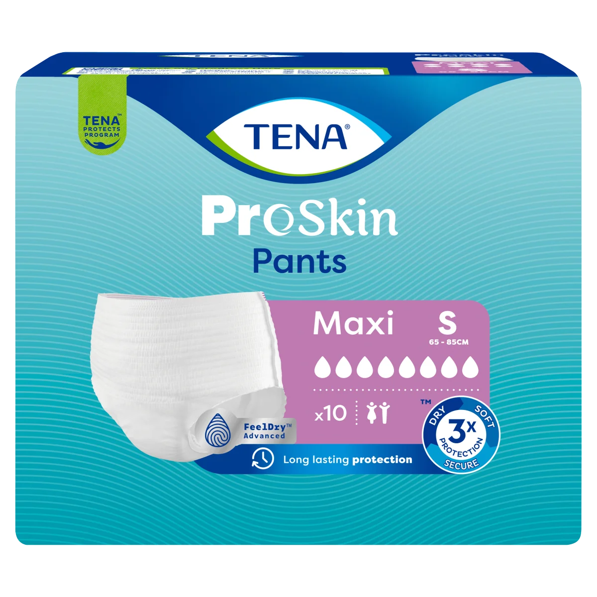 TENA ProSkin Pants Maxi majtki chłonne S, 10 sztuk