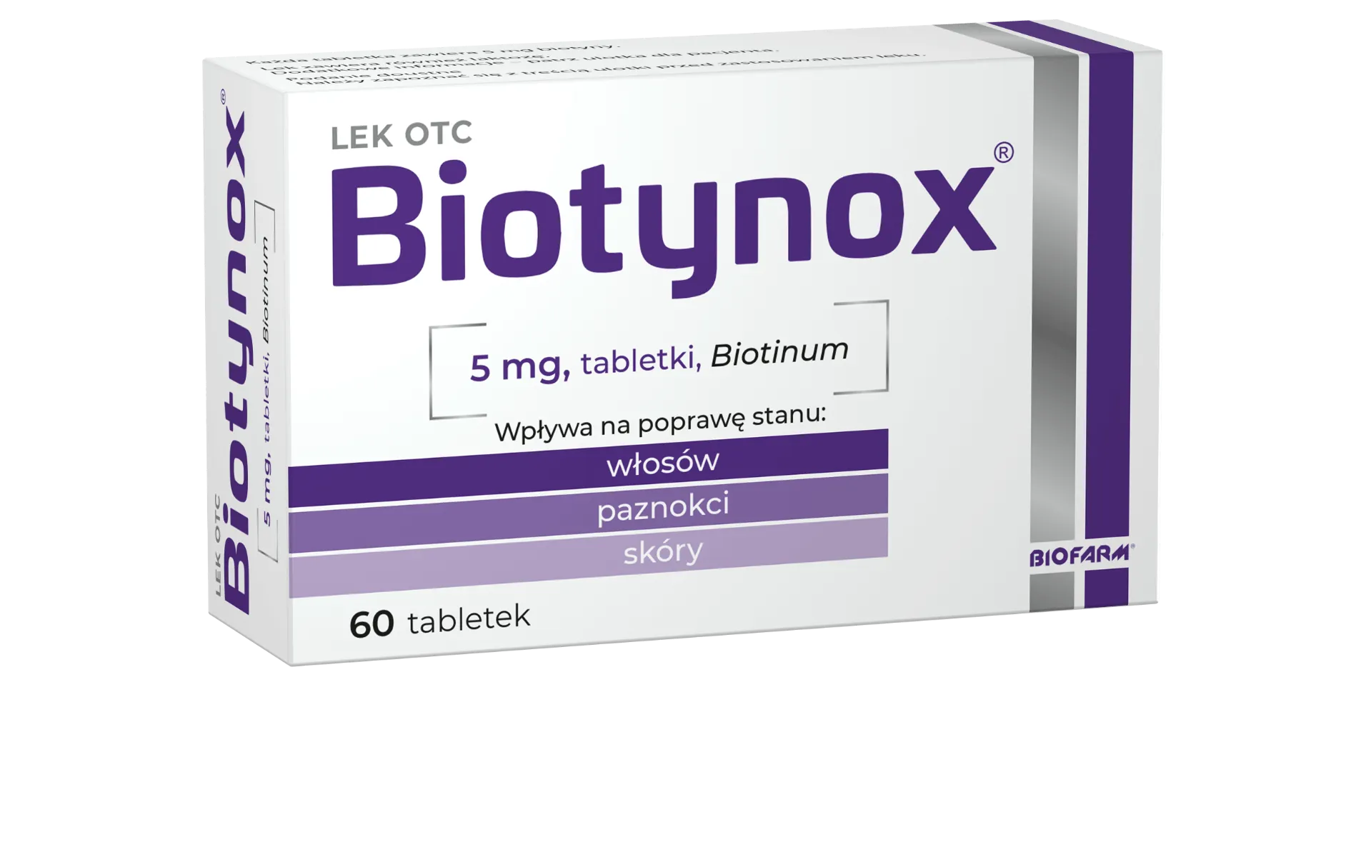 Biotynox 5mg 60 tabl. Data ważności: 2022-05-31