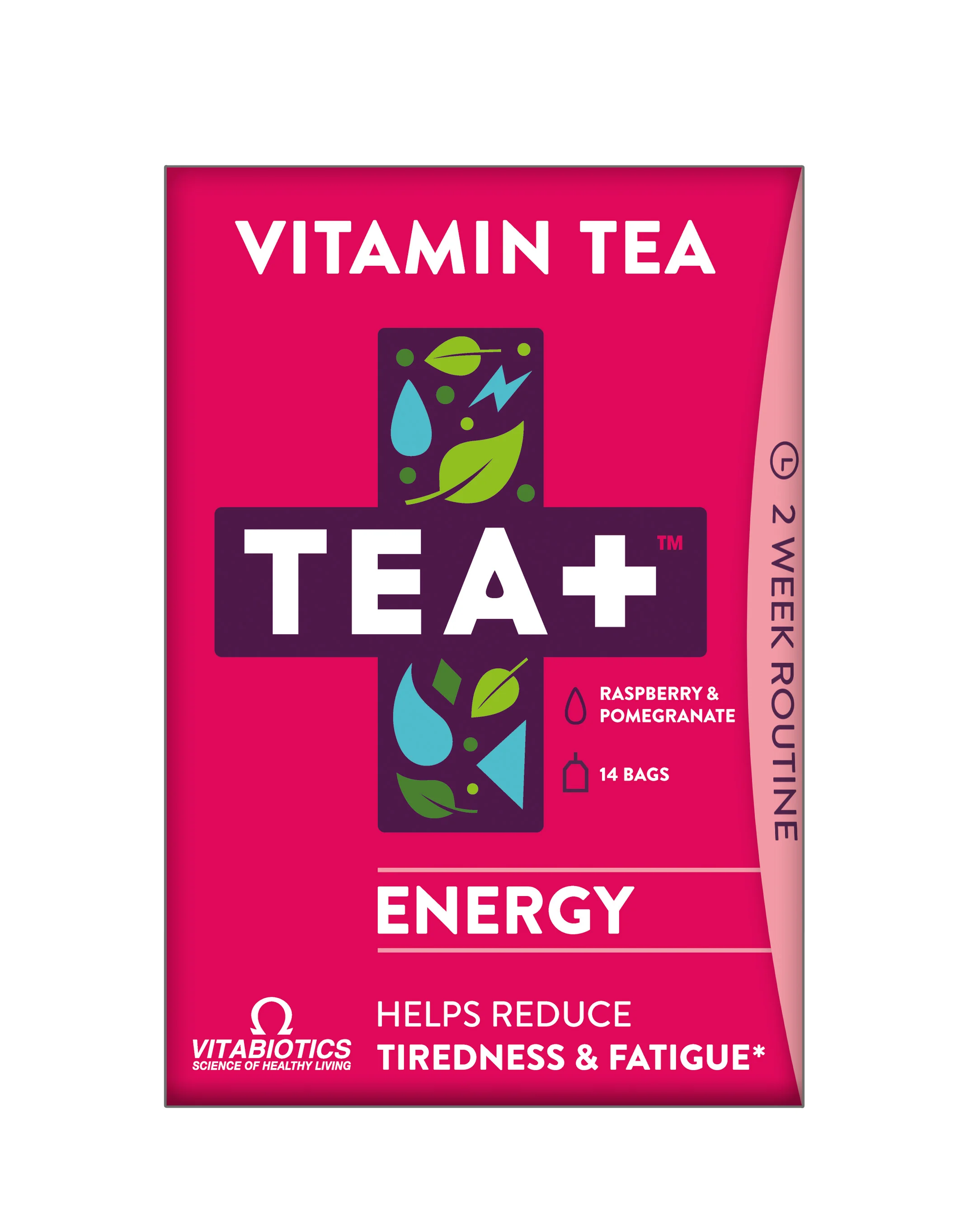 Vitabiotics Tea+™ Energy herbata witaminowa z witaminą C, 14 torebek
