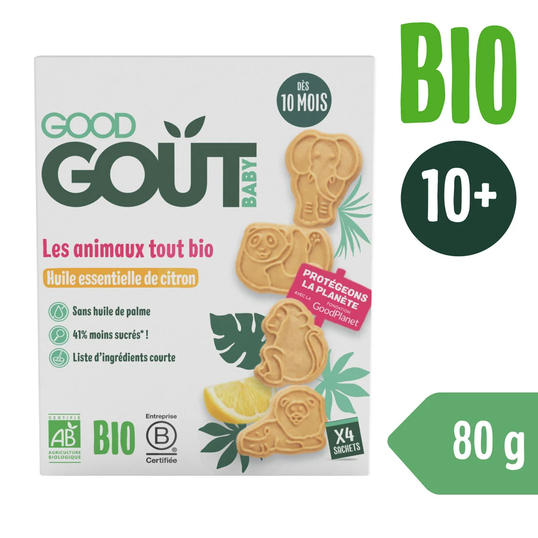 Good Gout BIO cytrynowe zwierzątka, 80 g