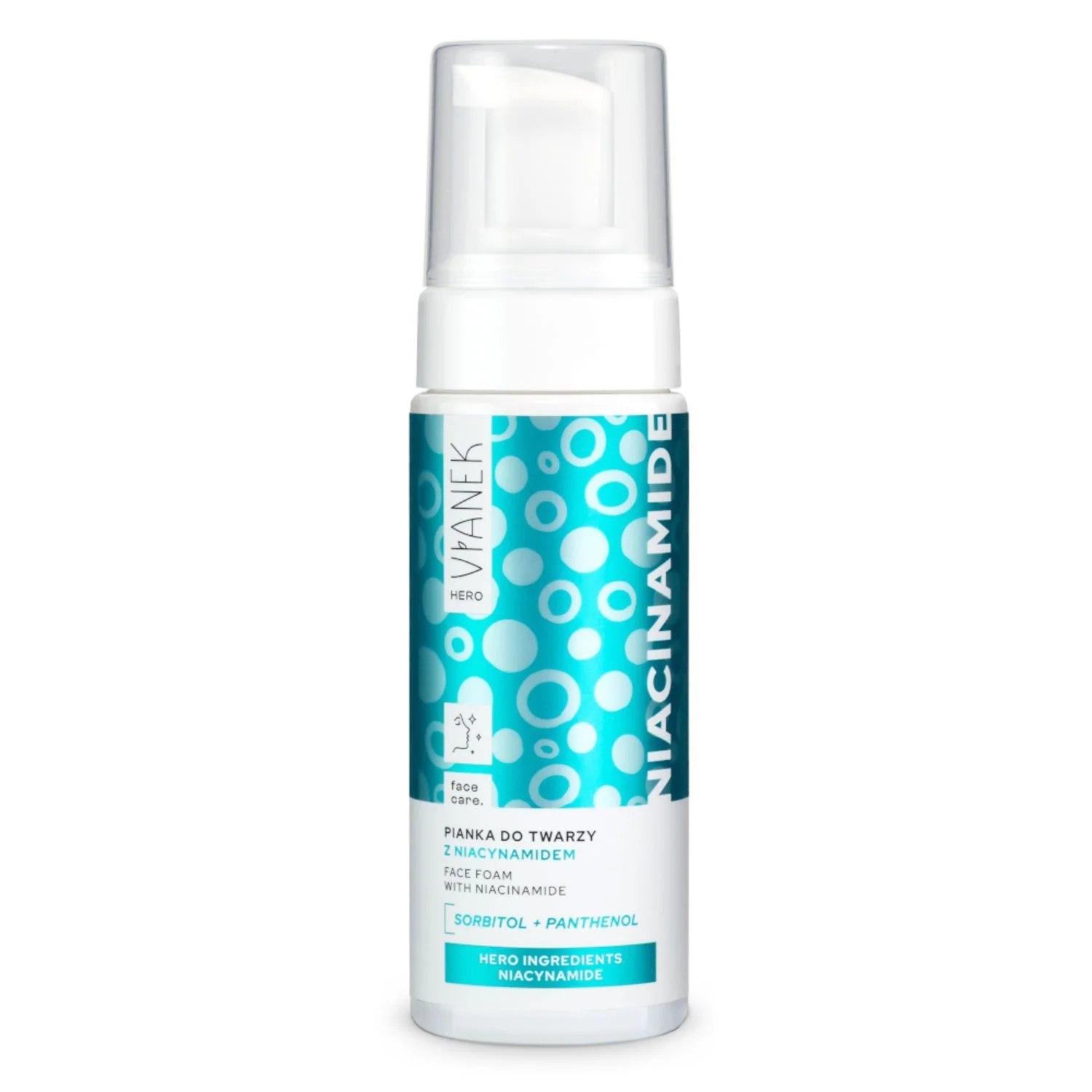 Vianek Hero Niacinamide pianka do mycia twarzy z niacynamidem, 150 ml