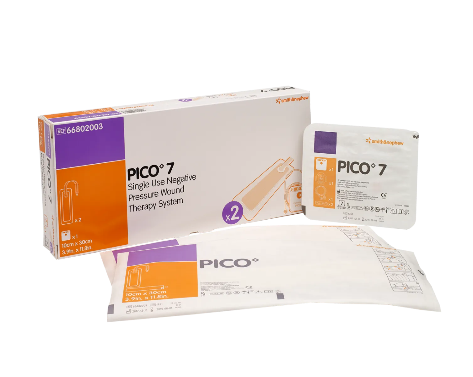 Pico 7, system do leczenia ran przy użyciu podciśnienia 10 cmx30 cm, 2 opakowania
