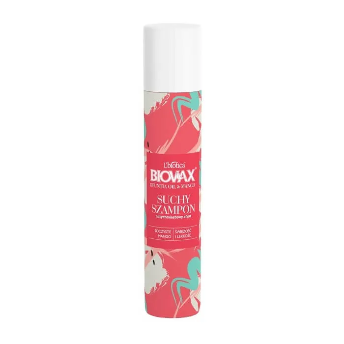 Biovax Opuntia Oil & Mango, suchy szampon do włosów, 200 ml, aerozol