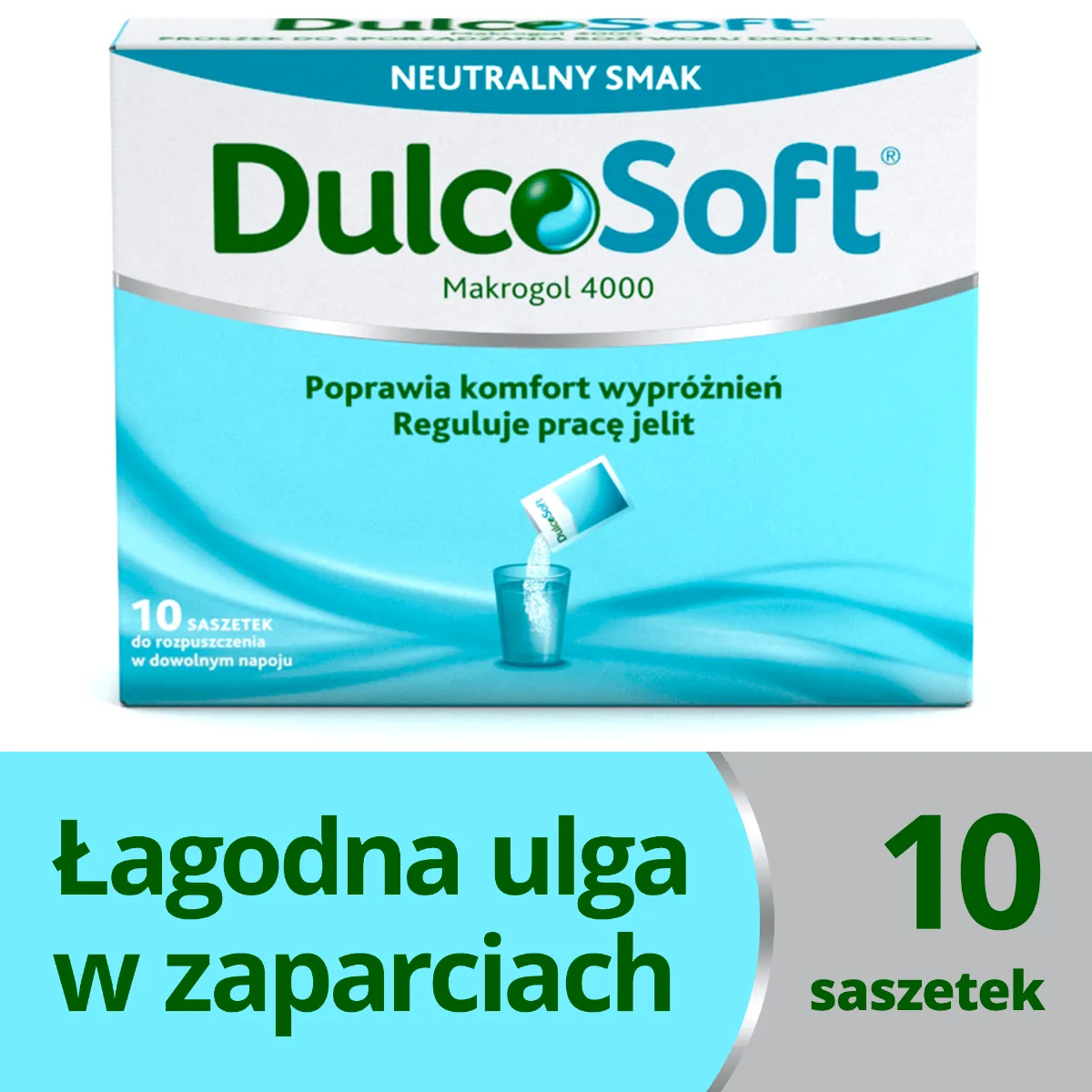 Dulcosoft, smak neutralny, 10 saszetek