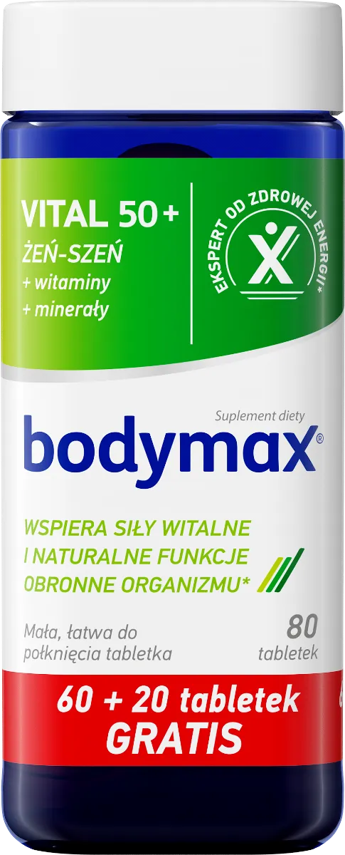 Bodymax Vital 50+, suplement diety, 60 + 20 tabletek