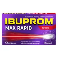 Ibuprom Max Rapid, 400 mg, 12 tabletek powlekanych