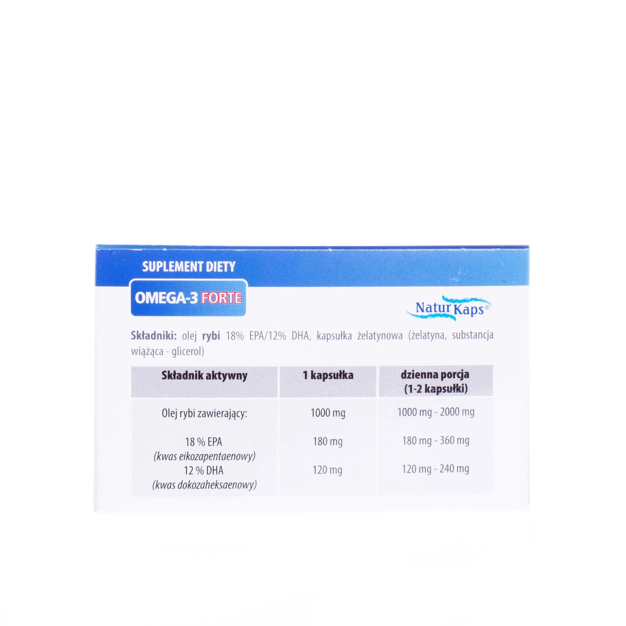 NaturKaps Omega-3 Forte Serce 60 kapsułek