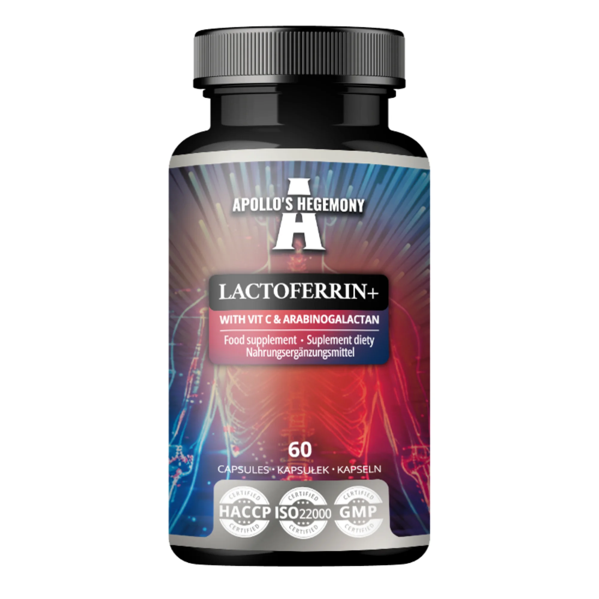Apollo's Hegemony Lactoferrin+ 60 kapsułek