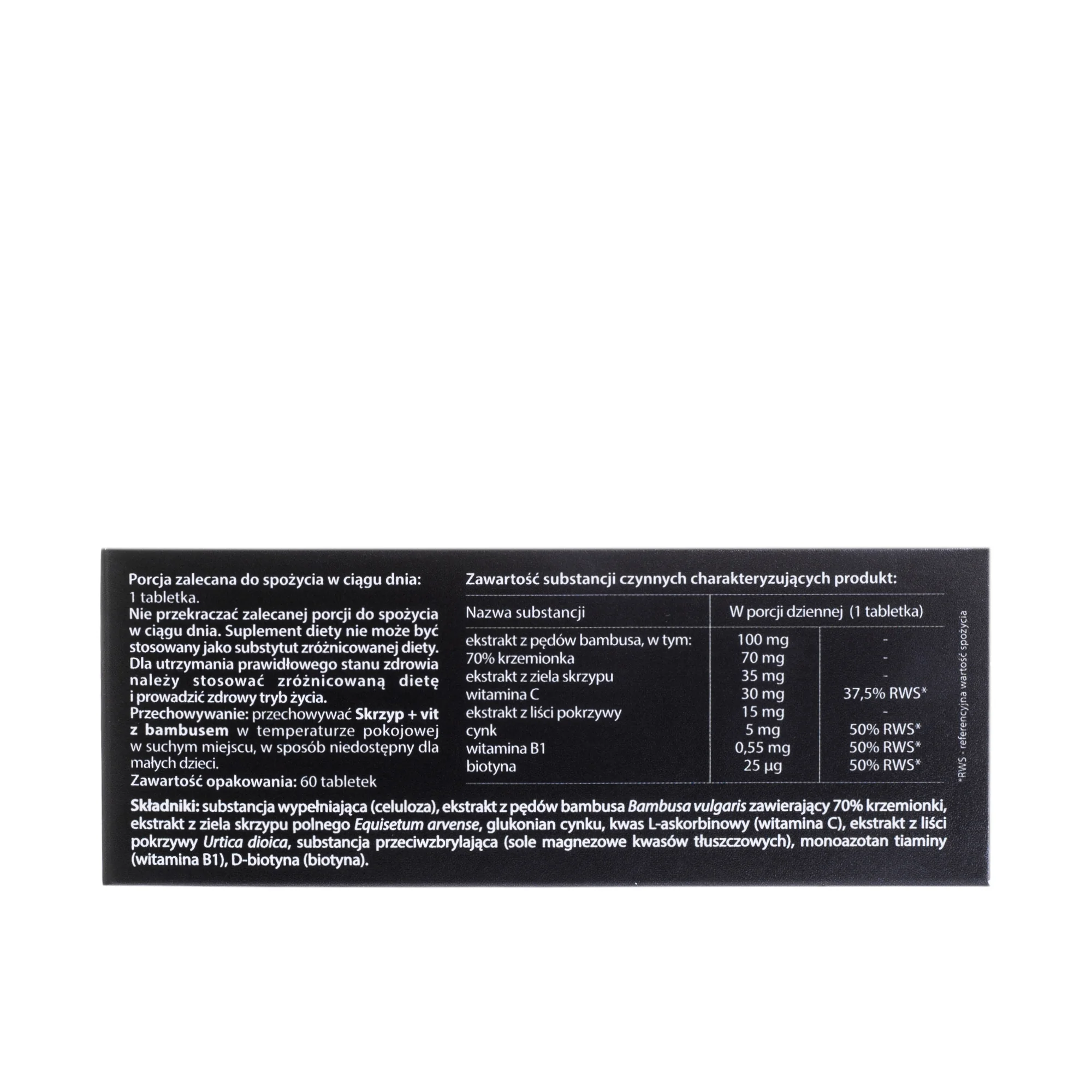 Skrzyp+Vit z bambusem 60 tabletek