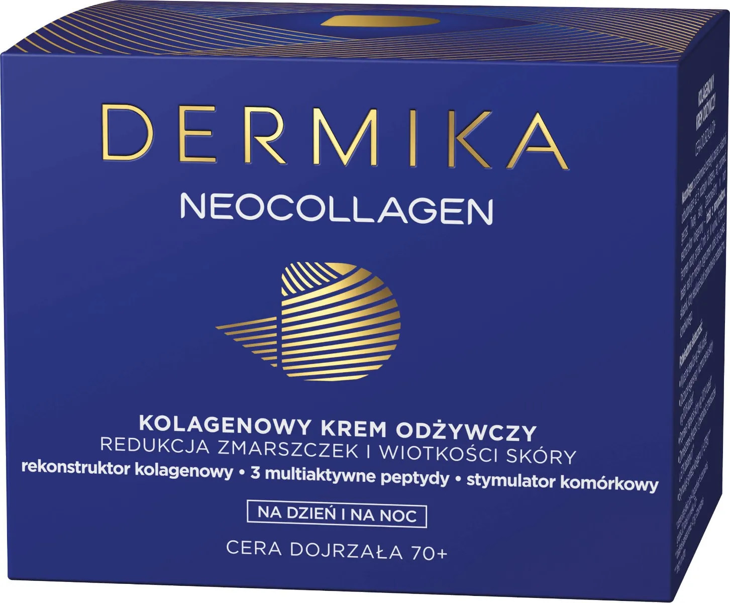 Dermika Neocollagen 70+, odżywczy krem redukujący zmarszczki na dzień/noc, 50ml