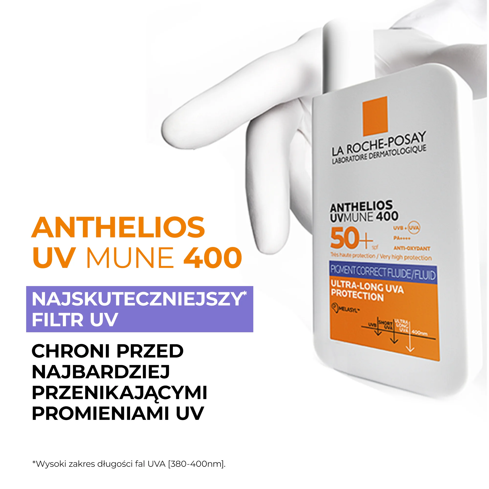 La Roche-Posay  Anthelios UVMUNE400 Fluid przeciw przebarwieniom z SPF 50+, 50 ml