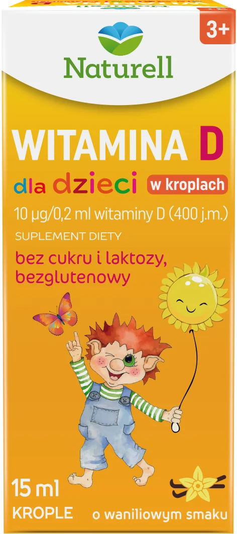 Naturell witamina D dla dzieci krople, 15 ml