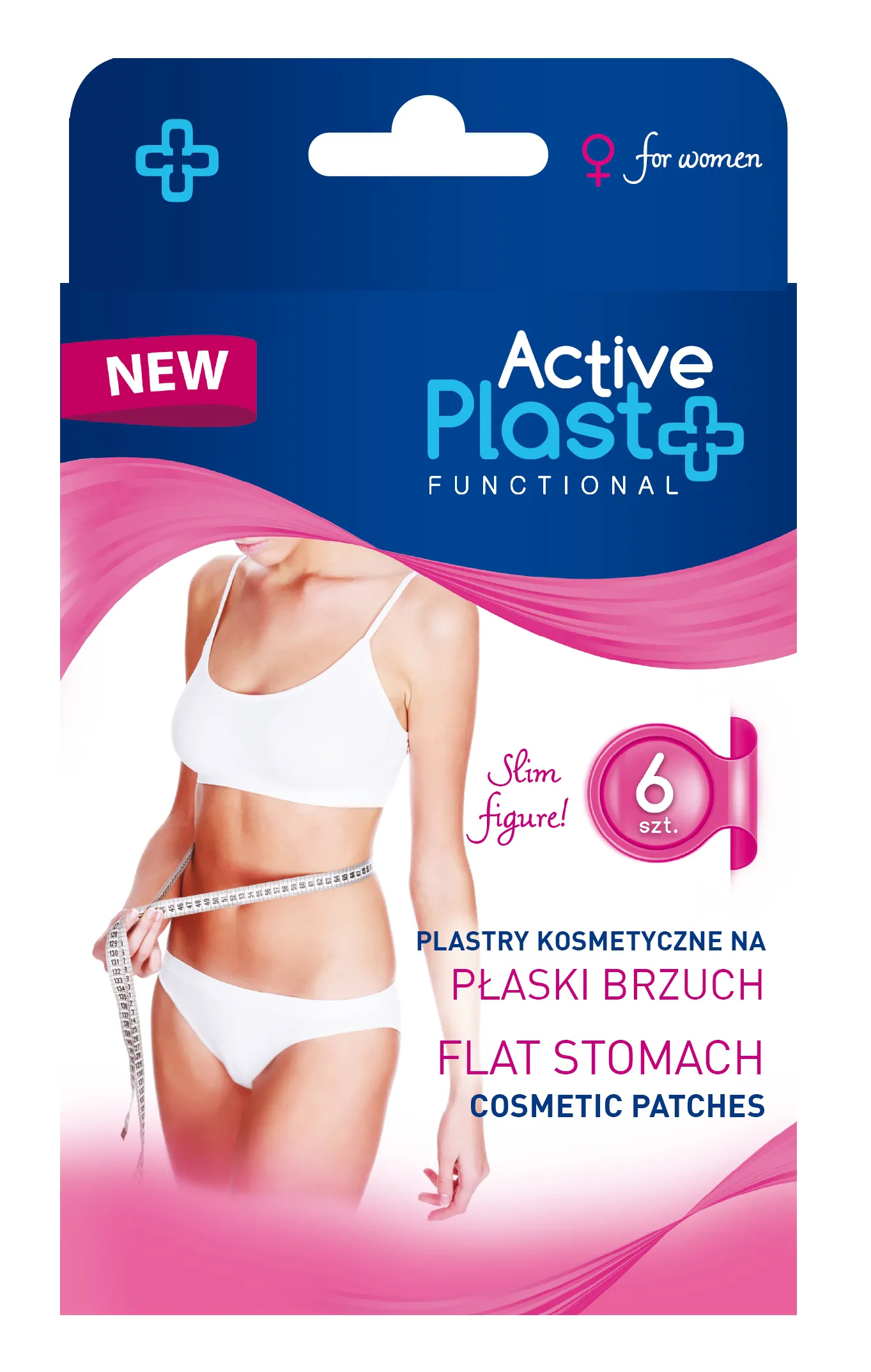 ActivePlast Functional, plastry na płaski brzuch, 6 sztuk