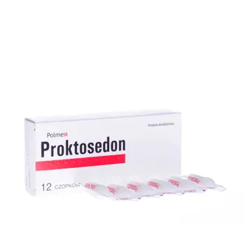 Proktosedon - 12 czopków na hemoroidy 