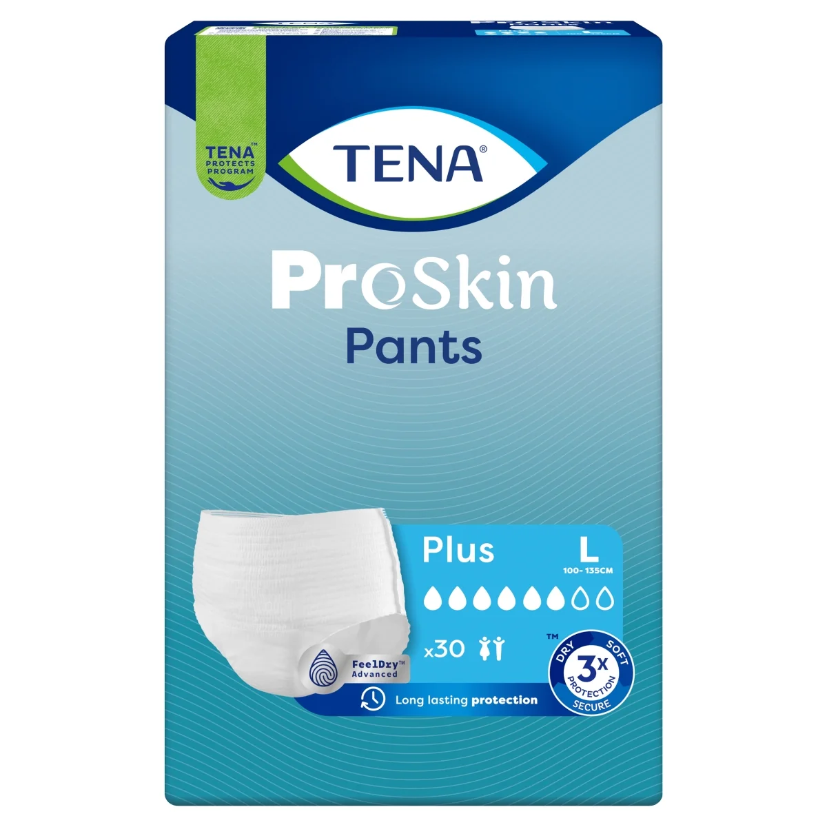 TENA ProSkin Pants majtki chłonne Plus L, 30 sztuk