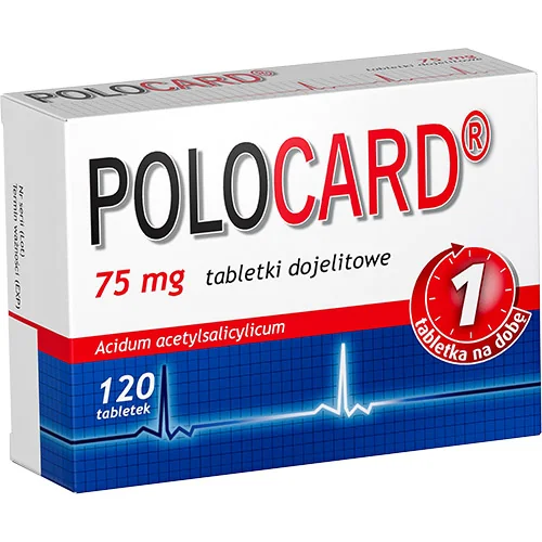 Polocard 75 mg 120 tabletek dojelitowych