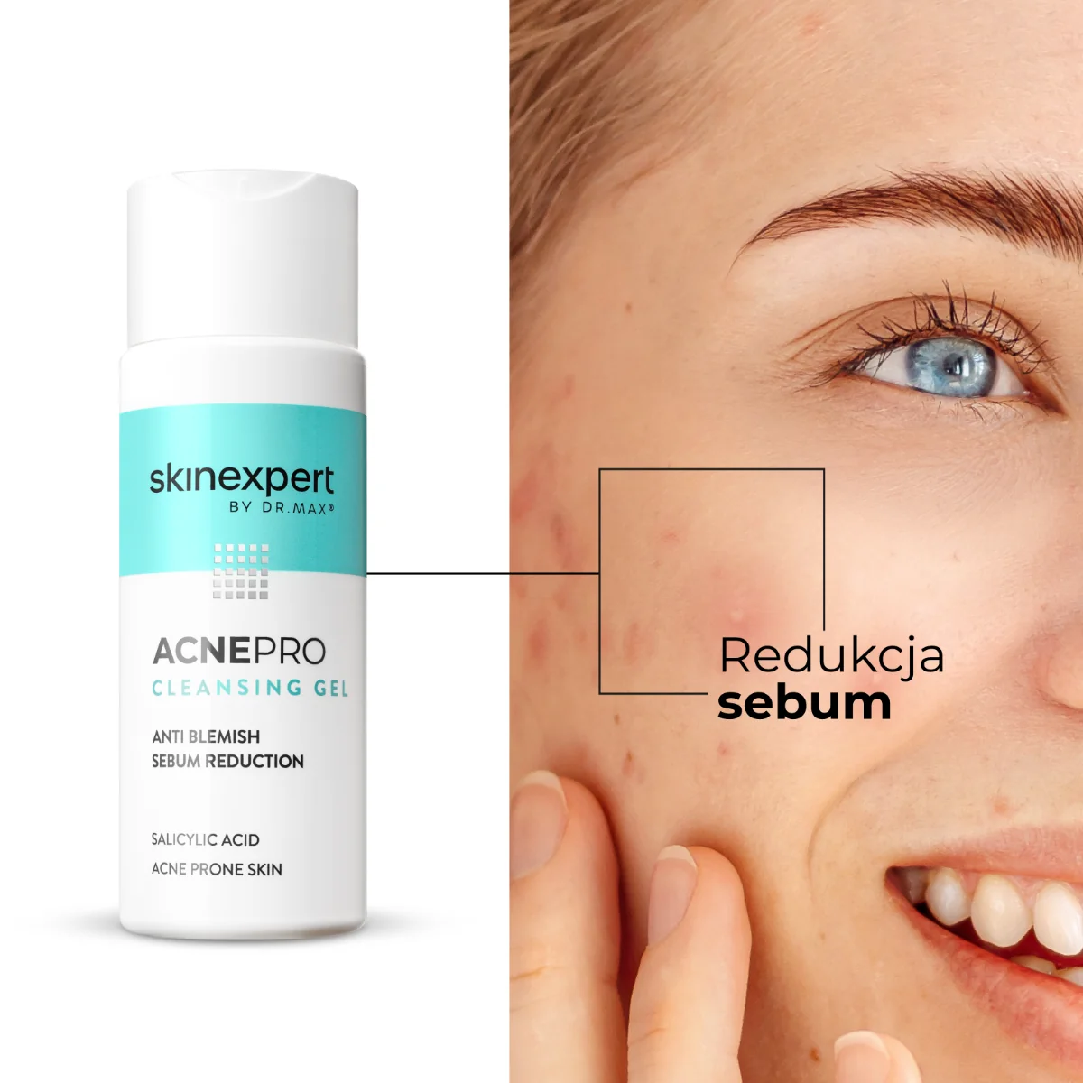 Skinexpert by Dr. Max® AcnePro Gel Cleanser Żel oczyszczający przeciw niedoskonałościom, 200 ml