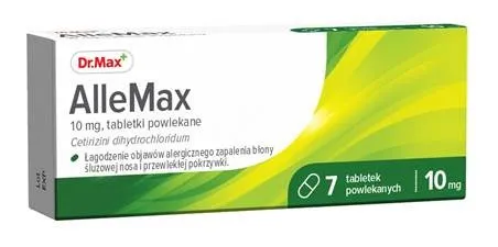 AlleMax Dr.Max, 0,01 g, lek przeciwalergiczny, 7 tabletek