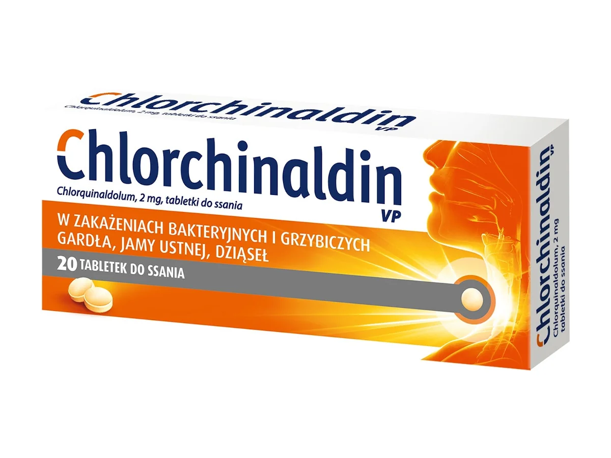 Chlorchinaldin VP 2 mg 20 tabletek do ssania