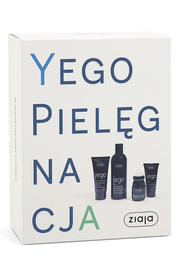 Ziaja Yego zestaw krem nawilżający, 50 ml + balsam po goleniu, 75 ml + antyperspirant, 60 ml + żel pod prysznic 3 w 1, 300 ml