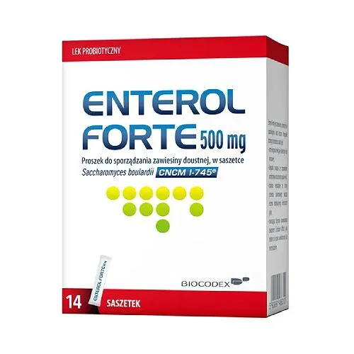 Enterol Forte 500 mg proszek 14 saszetek