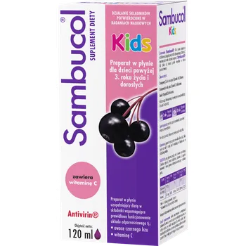 Sambucol Kids, syrop dla dzieci, 120 ml 