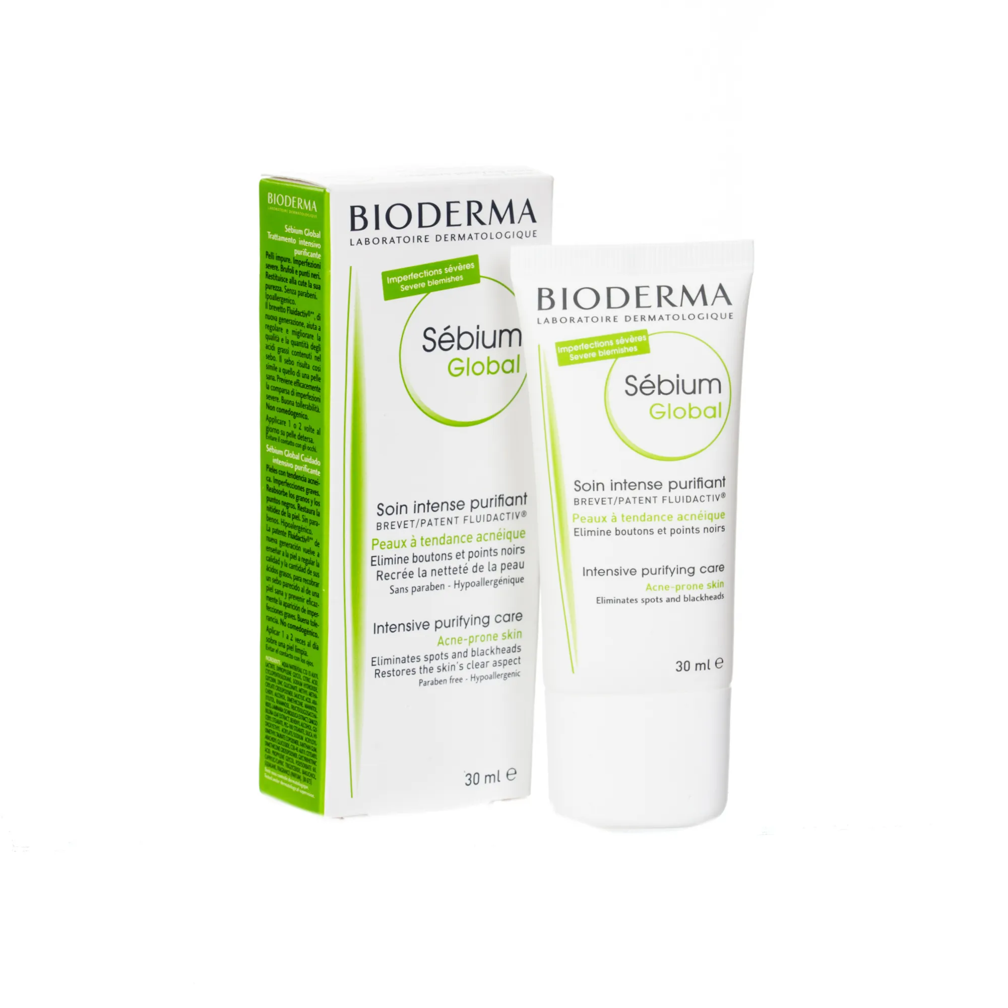 Bioderma Sebium Global, krem przeciwtrądzikowy, 30 ml 