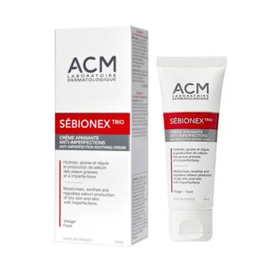 Sebionex Trio złuszczający i wygładzający krem do cery trądzikowej, 40 ml