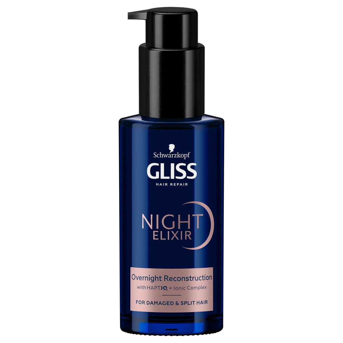Schwarzkopf Gliss Night Elixir Overnight Reconstruction regenerujący eliksir na noc do włosów zniszczonych i rozdwojonych końcówek, 100ml