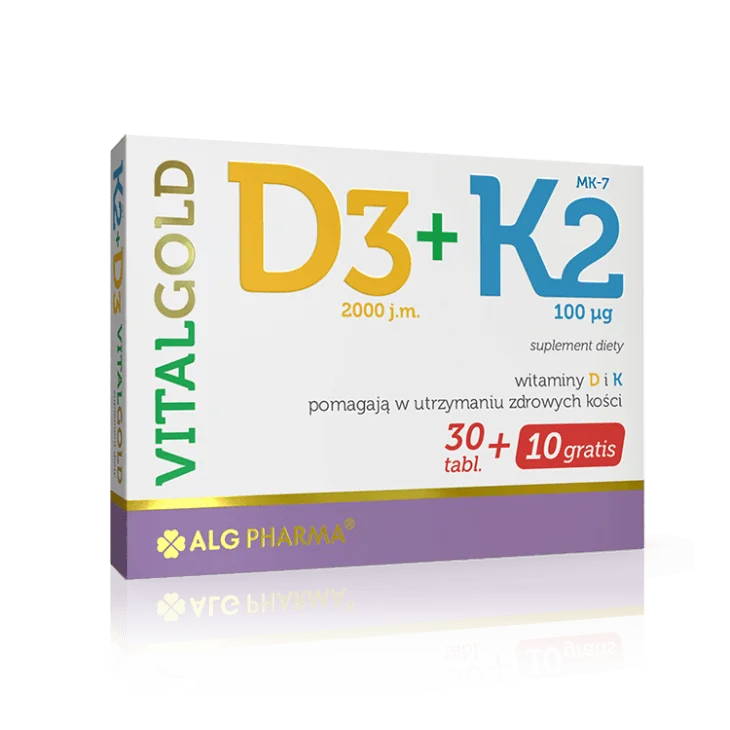Alg Pharma D3 + K2 VitalGold 40 tabletek powlekanych