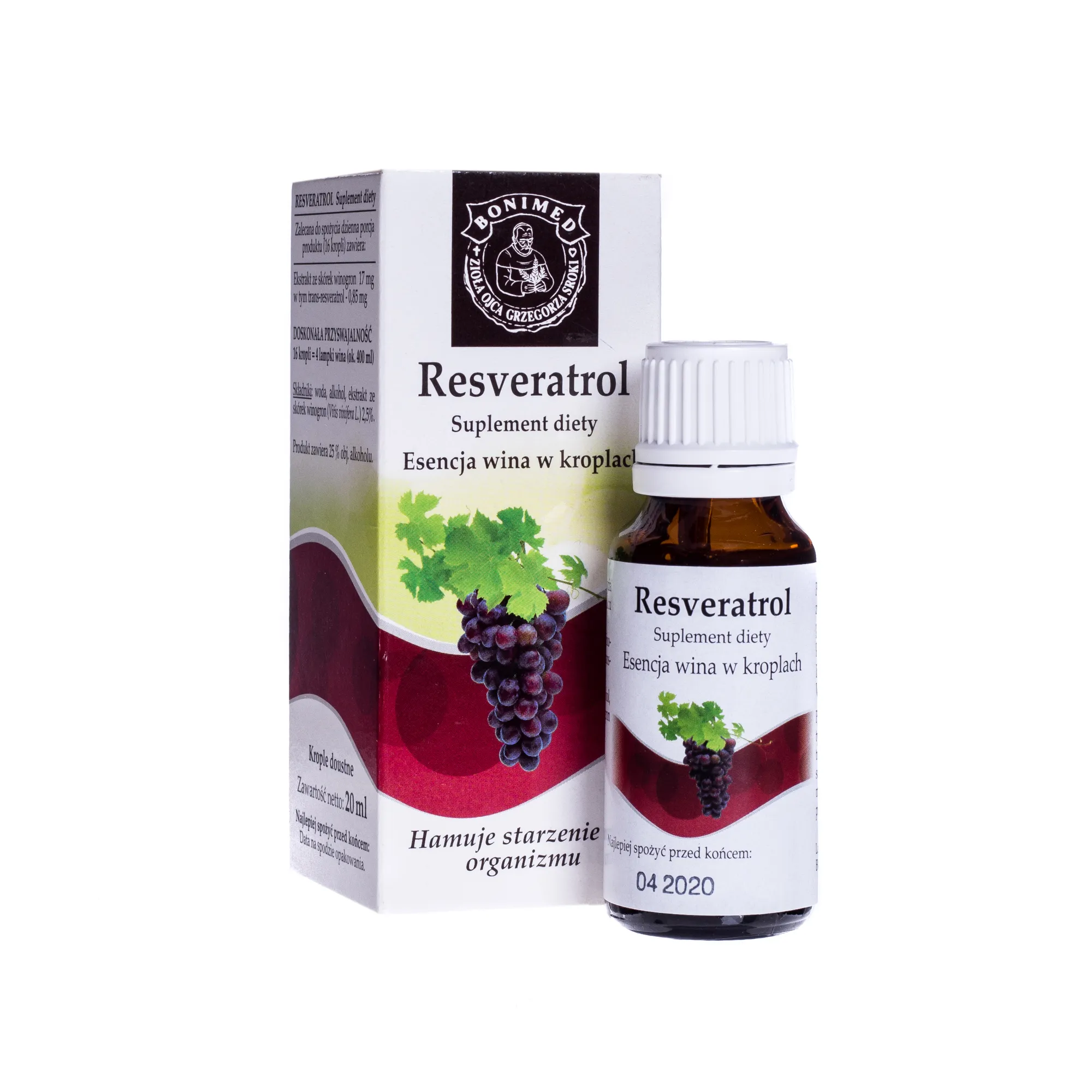 Resveratrol, suplement diety, 20 ml