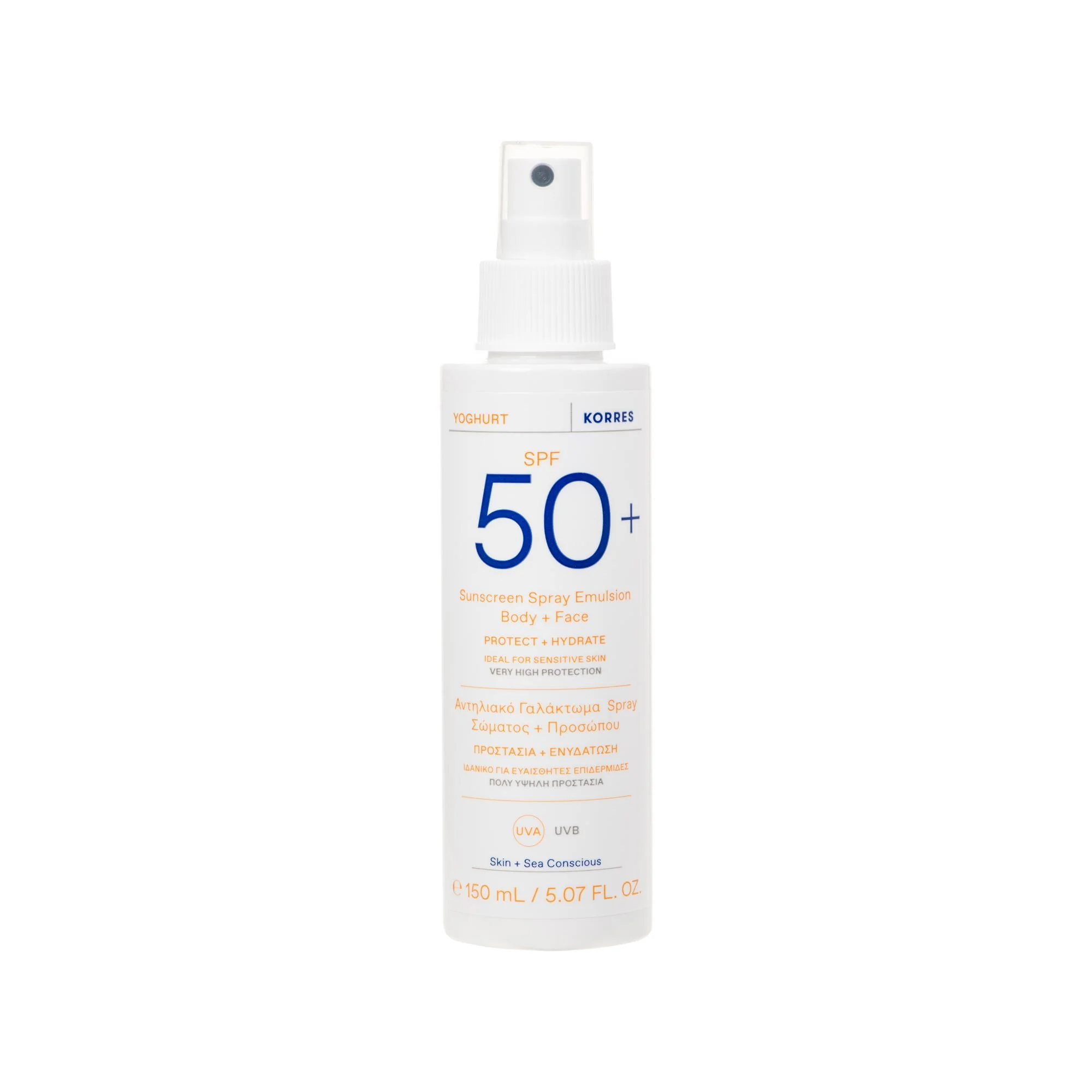 Korres Yoghurt spray do ciała i twarzy SPF 50, 150 ml