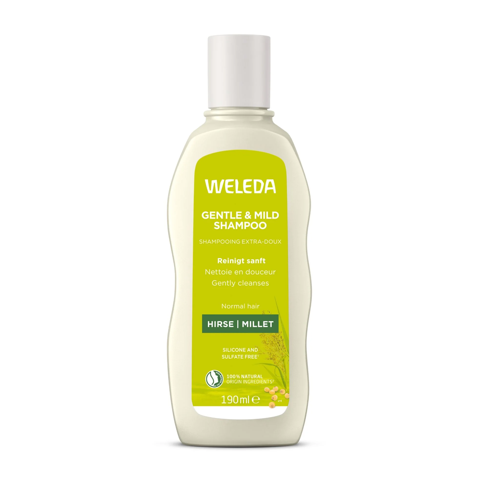 Weleda odżywczy szampon z prosem do włosów normalnych, 190 ml