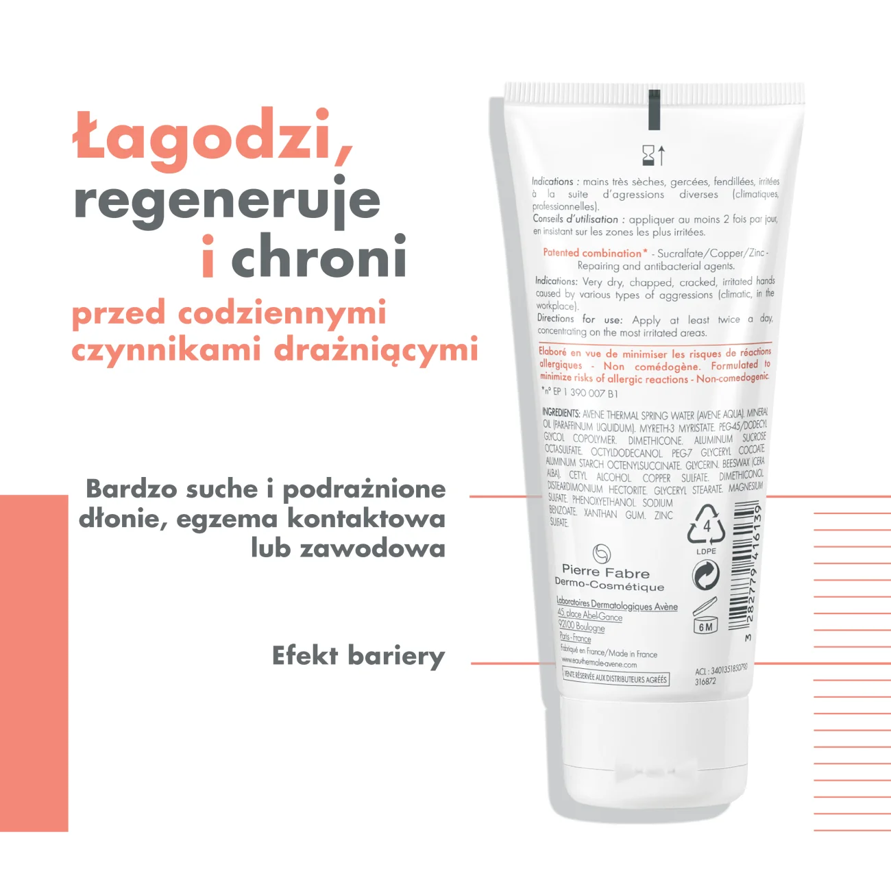 Avene Cicalfat regenerujący krem do rąk, 100 ml