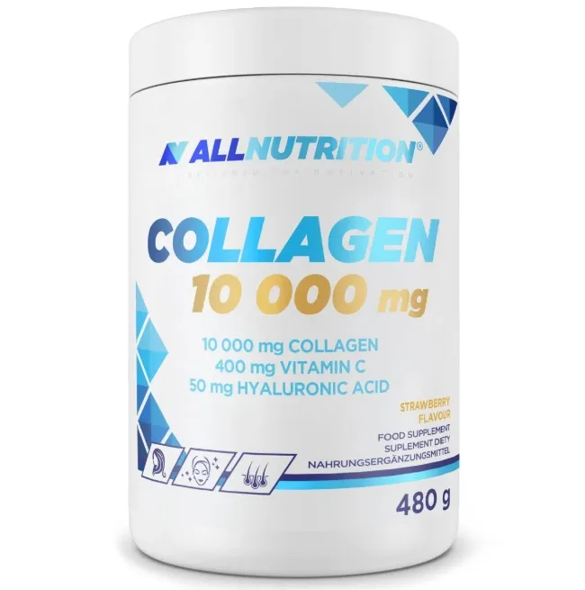 ALLNUTRITION Collagen 10000 mg truskawka, 480 g