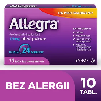 Allegra, 0,120g, 10 tabletek powlekanych 