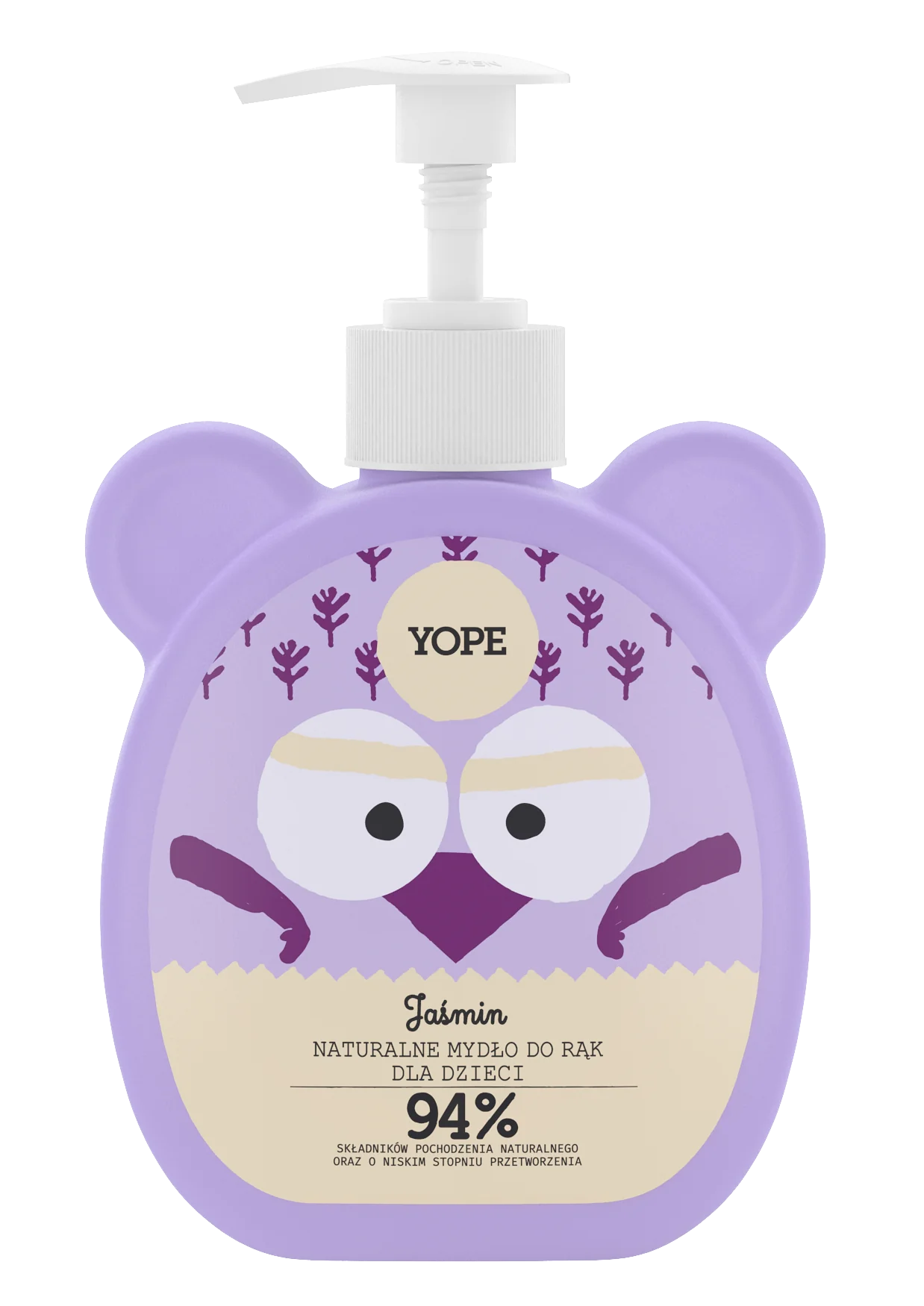 Yope Jaśmin, Naturalne mydło do rąk dla dzieci, 400 ml
