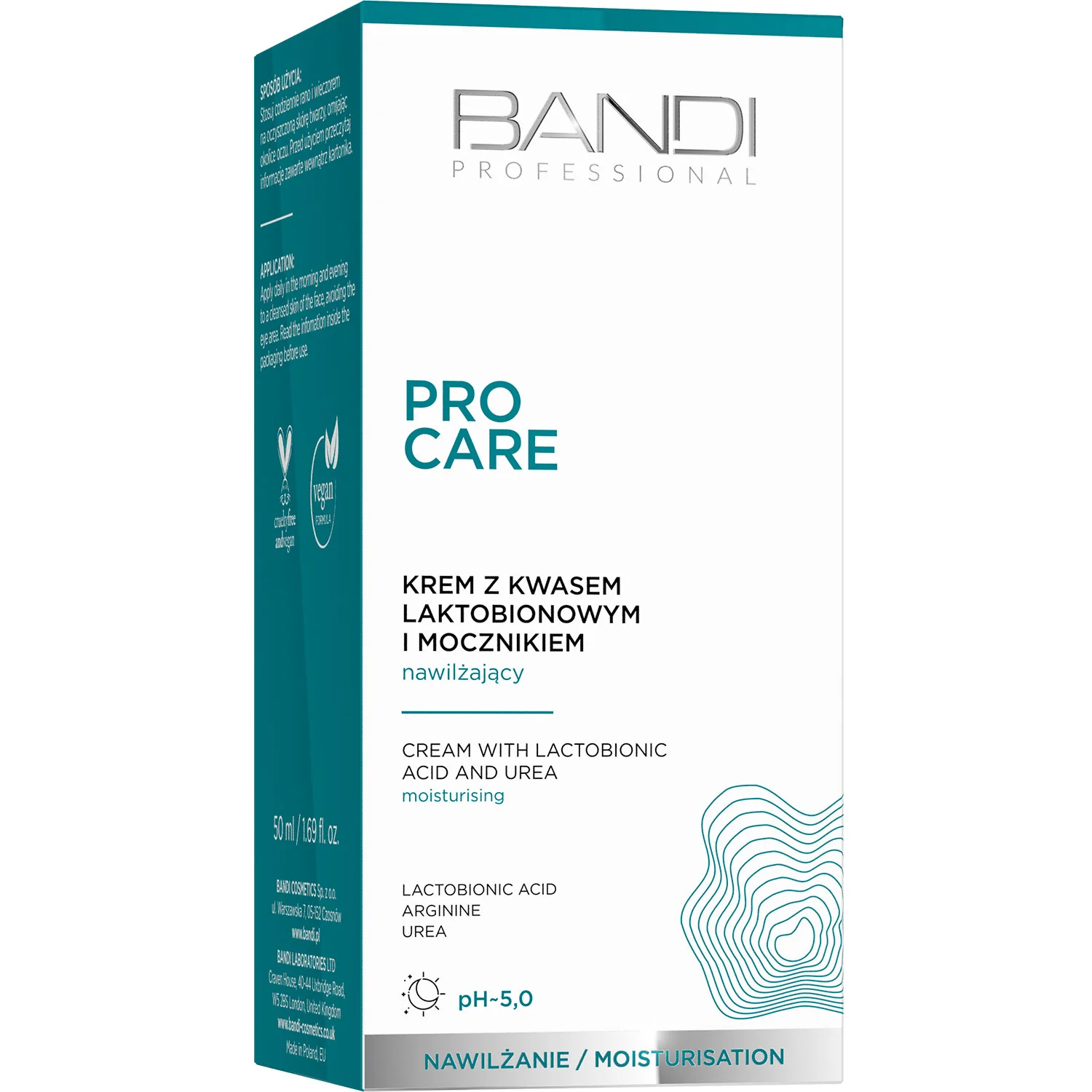 Bandi Pro Care krem z kwasem laktobionowym i mocznikiem, 50 ml