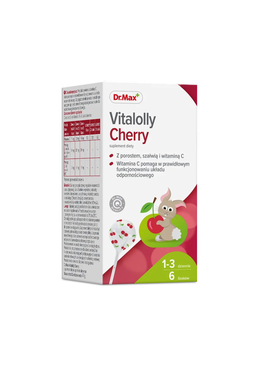 Vitalolly Cherry Dr. Max suplement diety, 6 sztuk