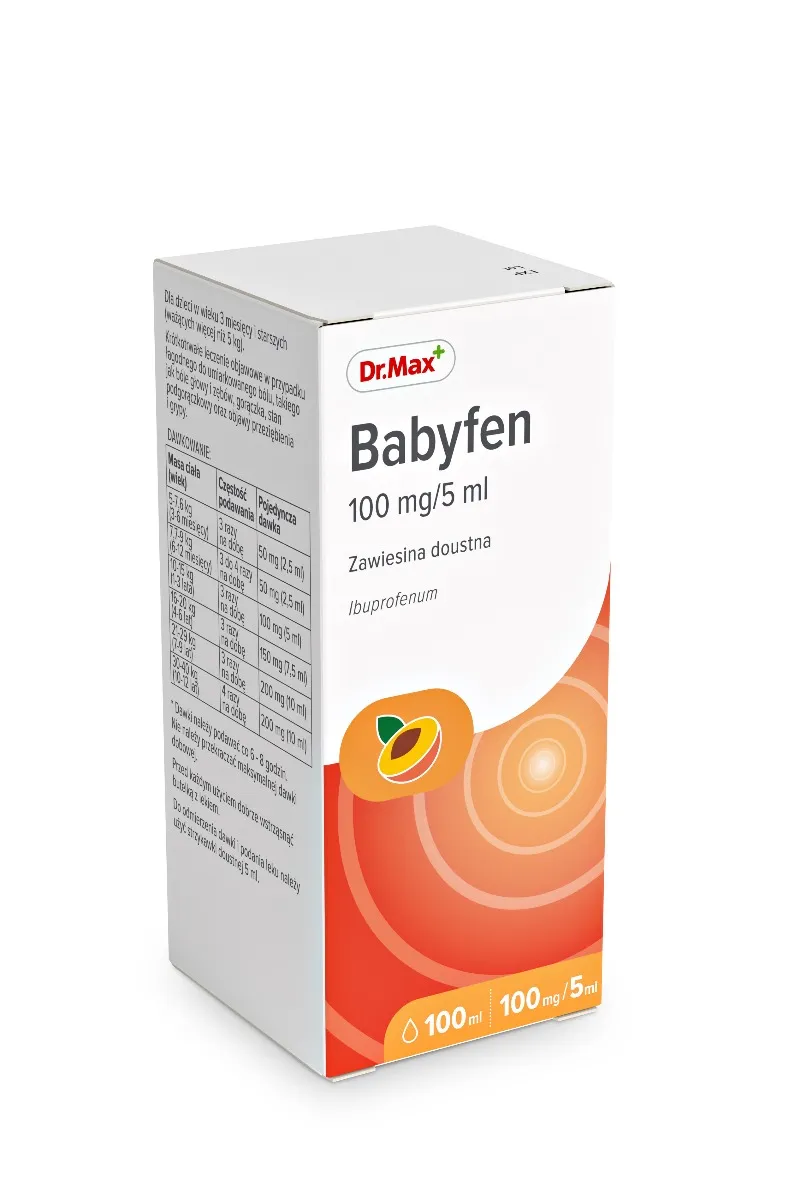 Babyfen Dr.Max, 0,1 g/5ml, zawiesina doustna, 100 ml