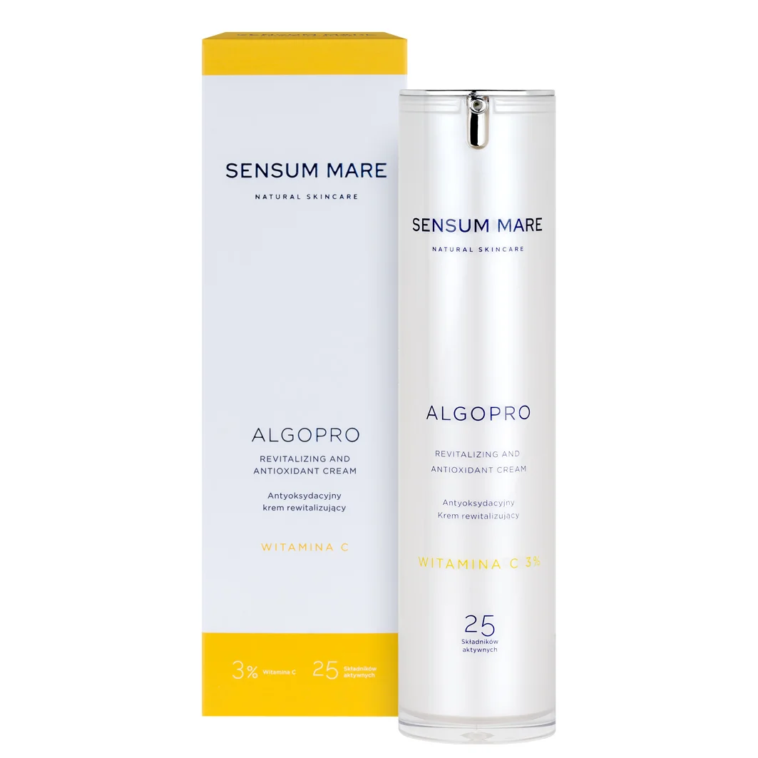 Sensum Mare Algopro antyoksydacyjny krem rewitalizujący z 3% witaminą C, 50 ml
