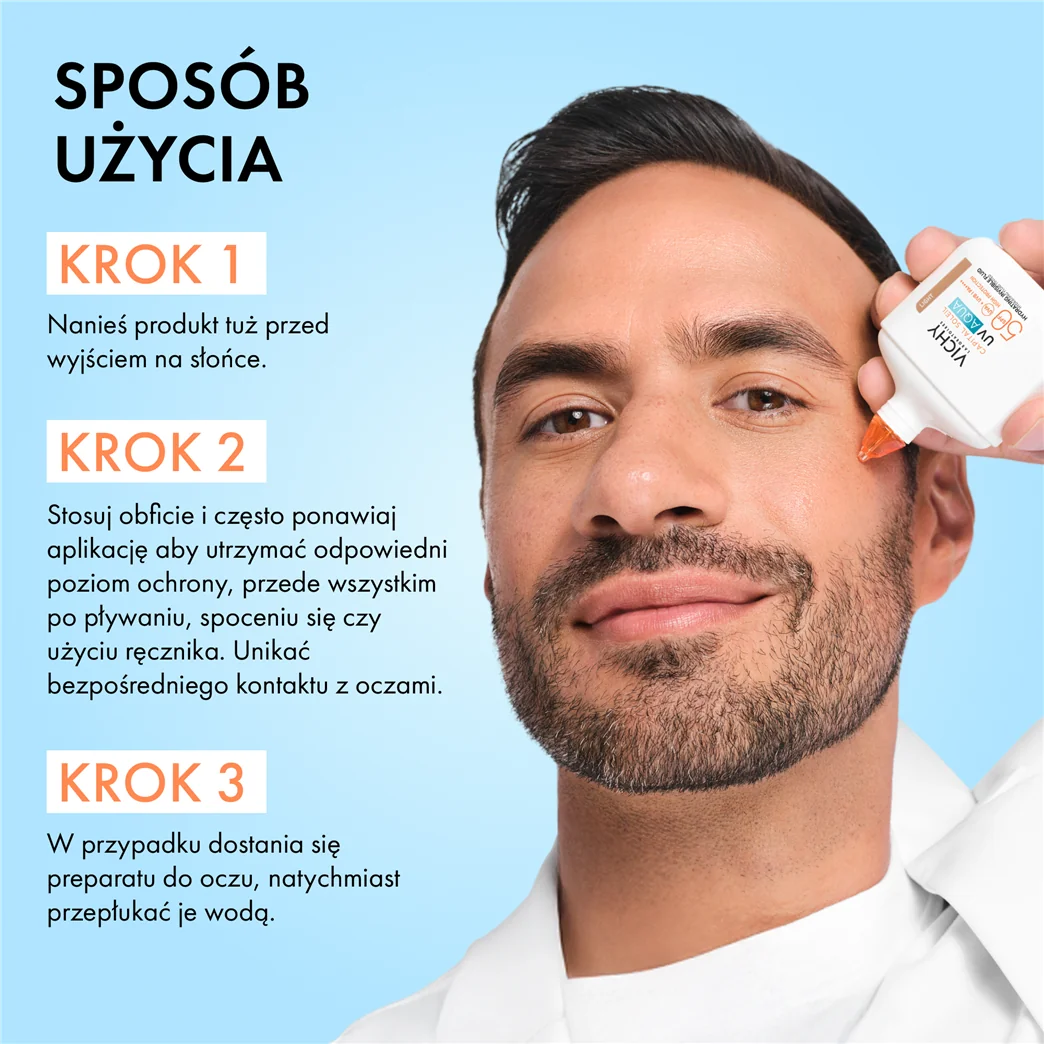 Vichy Capital Soleil UV-Aqua nawilżający fluid koloryzujący SPF 50, 50 ml