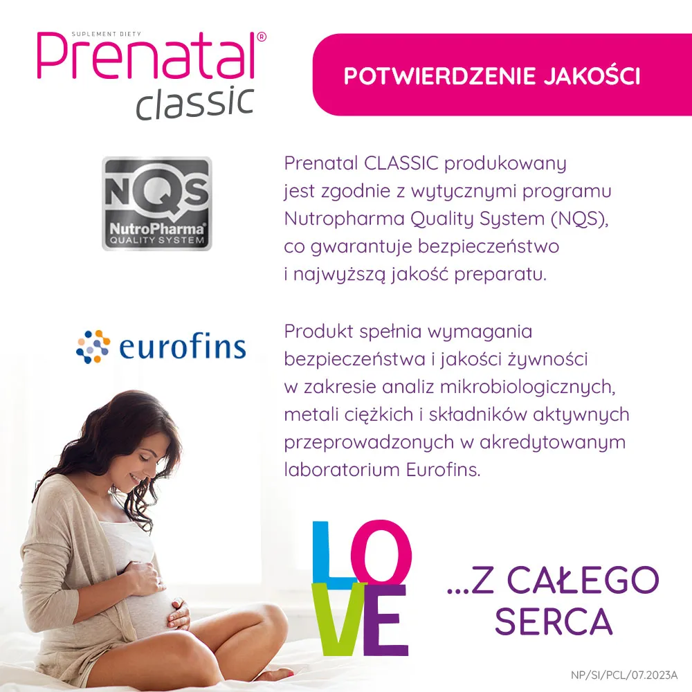 Prenatal classic, 90 tabletek 