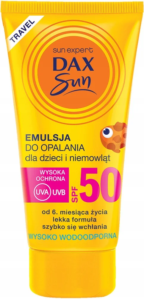 Dax Sun Emulsja do opalania dla dzieci SPF50 Travel, 50 ml
