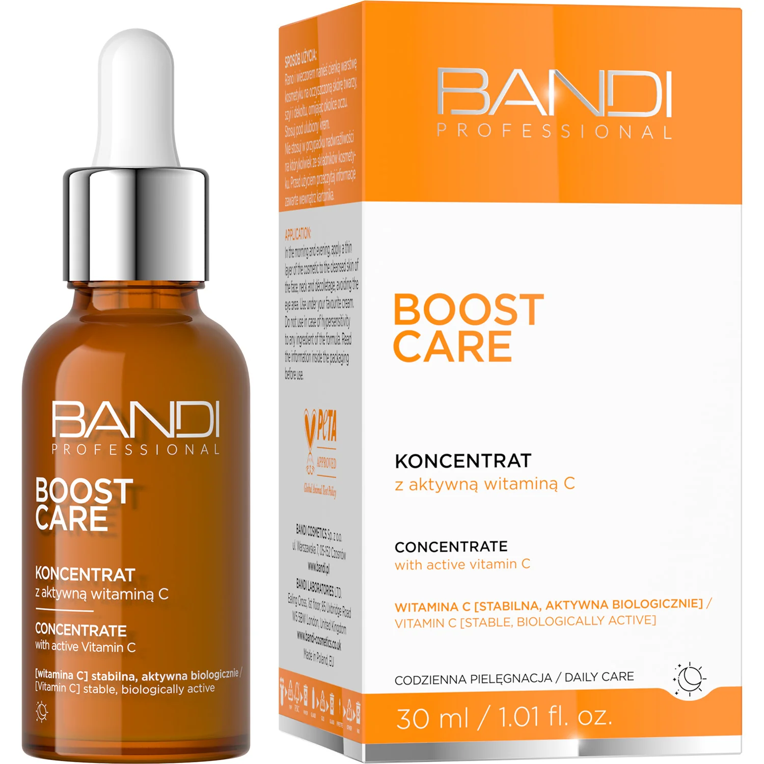 BANDI Boost care. koncentrat z aktywną witaminą C, 30 ml