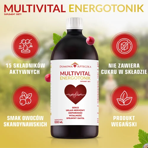 Multivital Energotonik płyn, 1000 ml