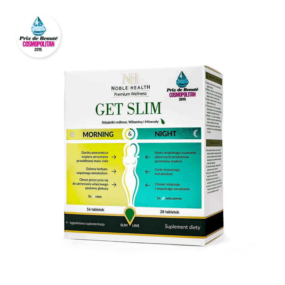 Noble Health Get Slim Morning Night, suplement diety, 84 tabletki