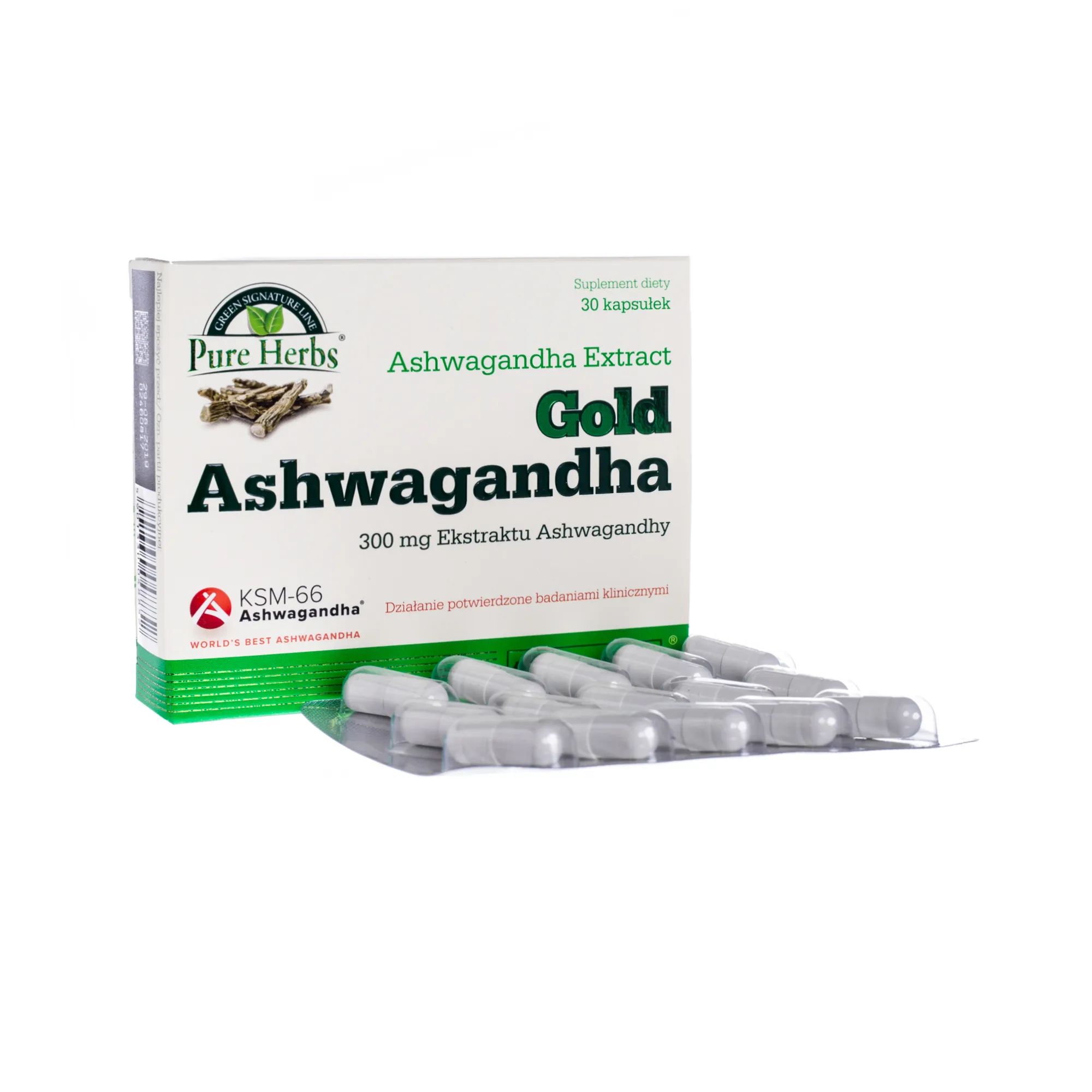 Olimp Gold Ashwagandha, suplement diety, 30 kapsułek 