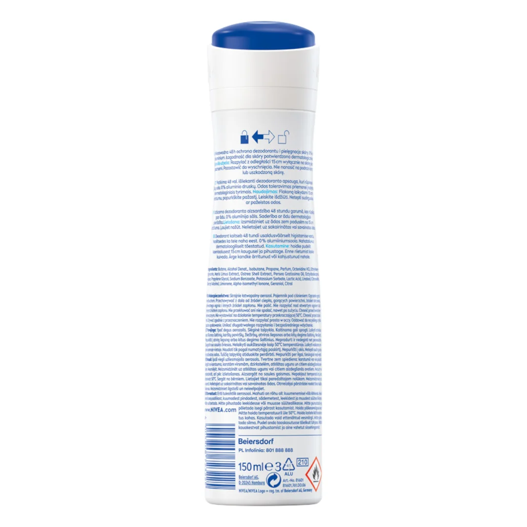 Nivea Fresh Natural dezodorant w spray'u, 150 ml