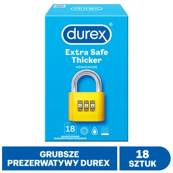 Durex Extra Safe, prezerwatywy, 18 sztuk 